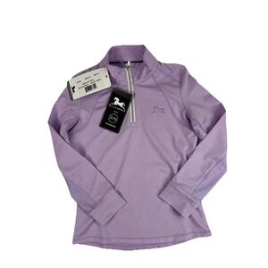 R.J. Classics Sienna Jr Equestrian‎ Training Top, Lavender, Girls XS 4-5, NWT